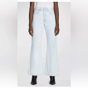 7 For All Mankind Womens High-Rise Light Wash Denim Easy Flare Jeans Size 27 NWT